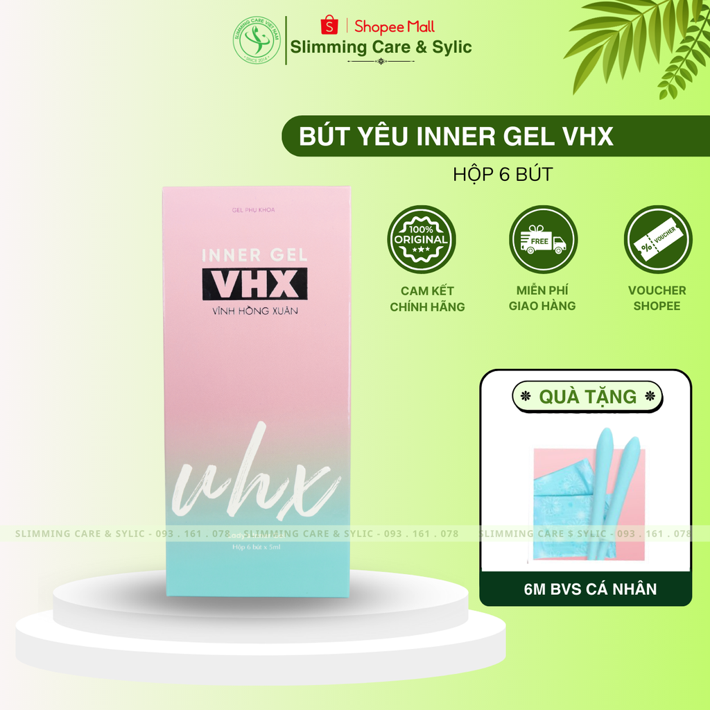 [Hộp 6 Bút] Dung Dịch Vệ Sinh Bút Yêu Gel Inner VHX Slimming Care