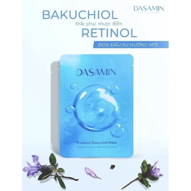 Mặt nạ cấp ẩm, trẻ hóa da DASAMIN (mẫu mới) - Hộp 3 miếng