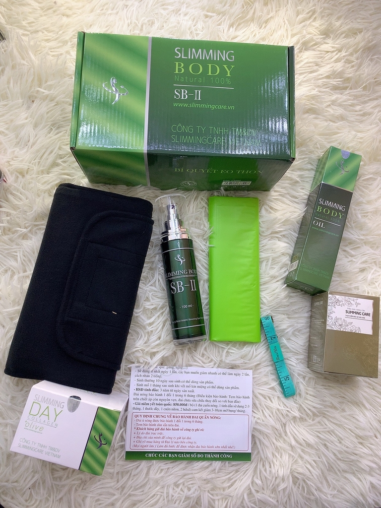 Bộ Ủ Nóng Tan Mỡ Bụng Slimming Body SB2 bản thường + Tặng Đai Dán