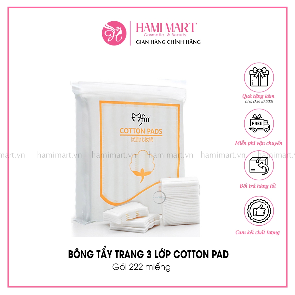 Bông Tẩy Trang Cotton Pads - Túi 222 Miếng