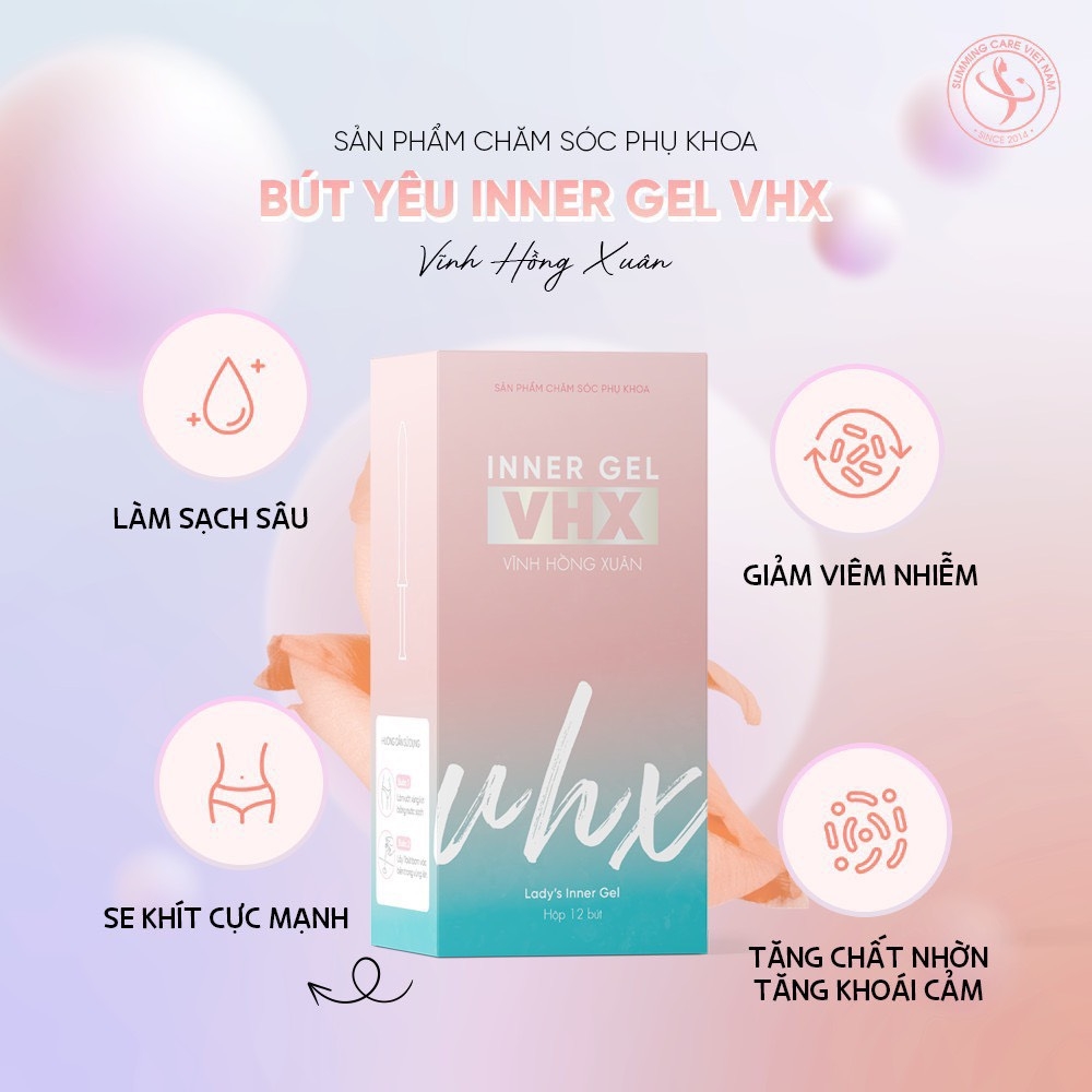 [Hộp 12 bút] Dung Dịch Vệ Sinh Bút Yêu Gel Inner VHX Slimming Care