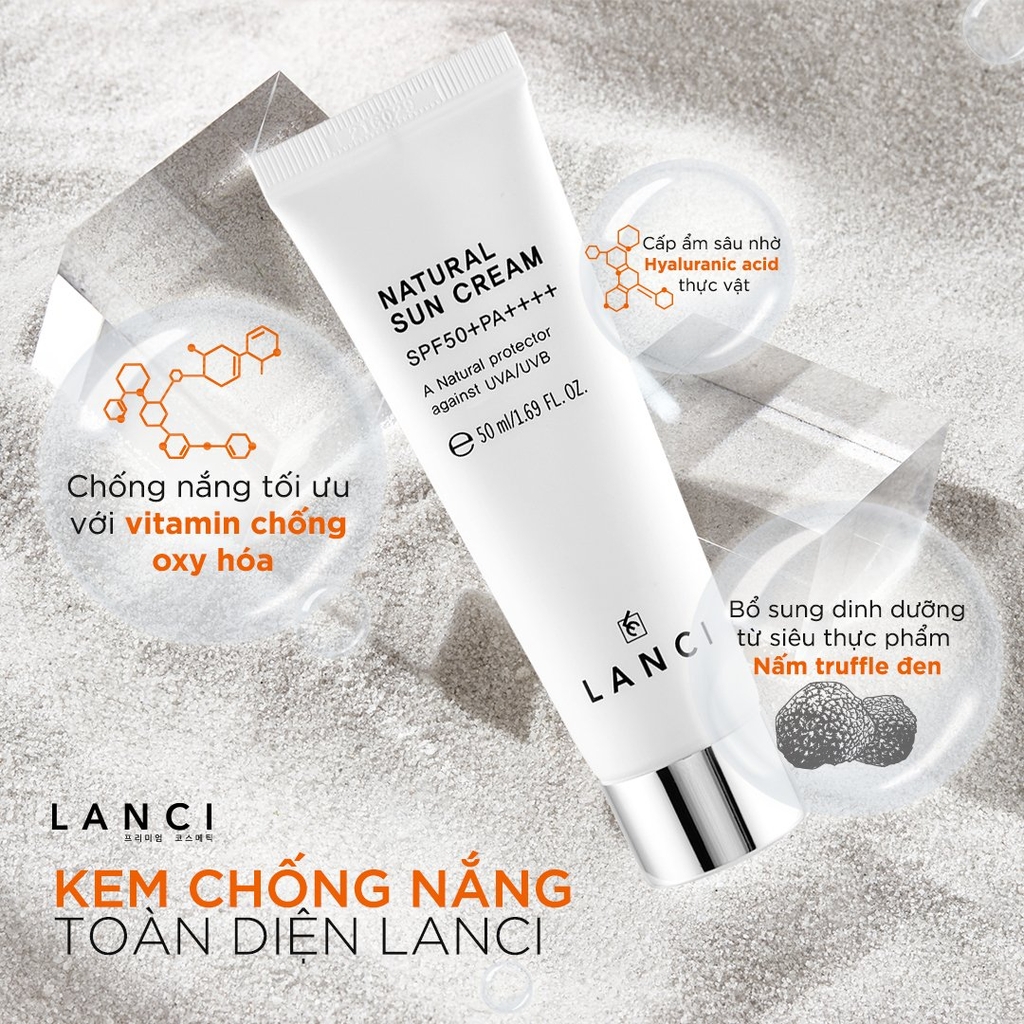 Kem Chống Nắng Dưỡng Ẩm LANCI Natural SunCream 50ml