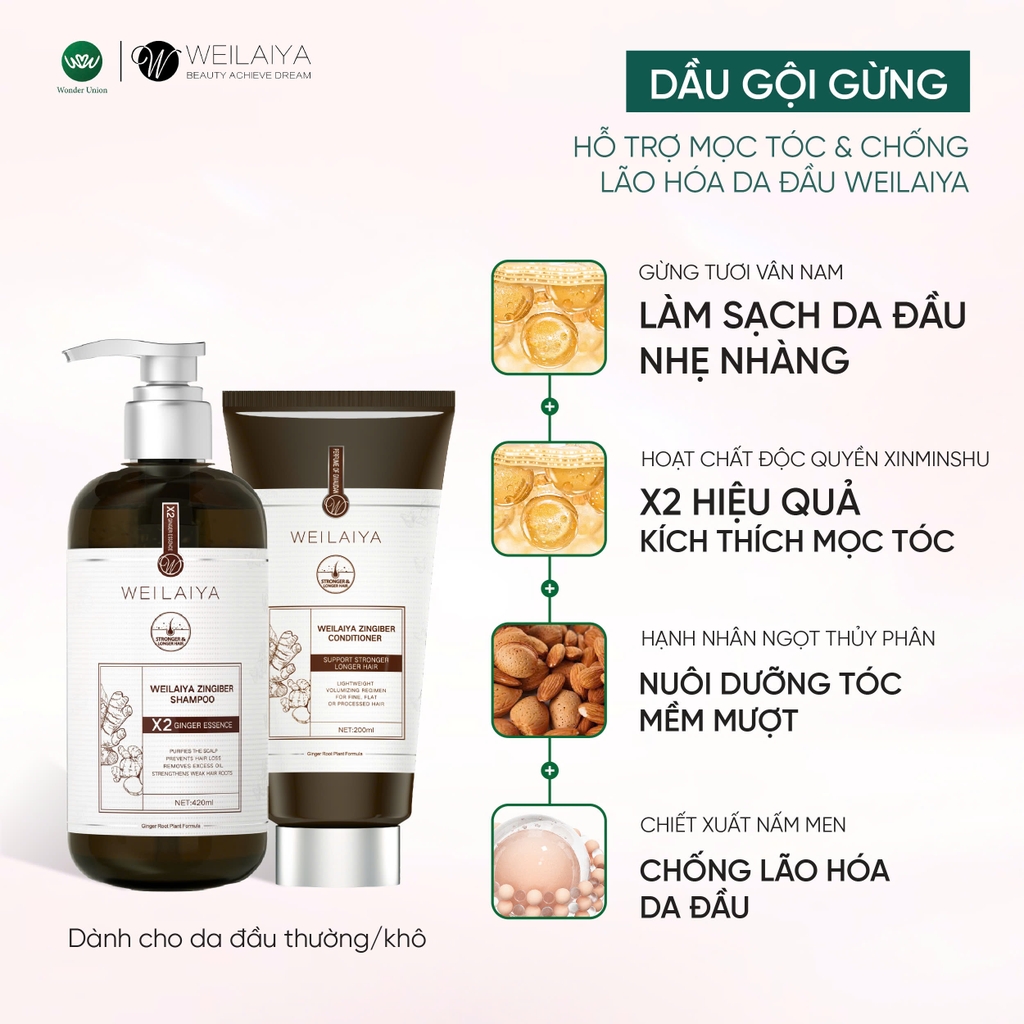[Hộp Nâu] Sét Quà Gội Xả Gừng Luxury Nâu Chống Lão Hóa X2 Mọc Tóc