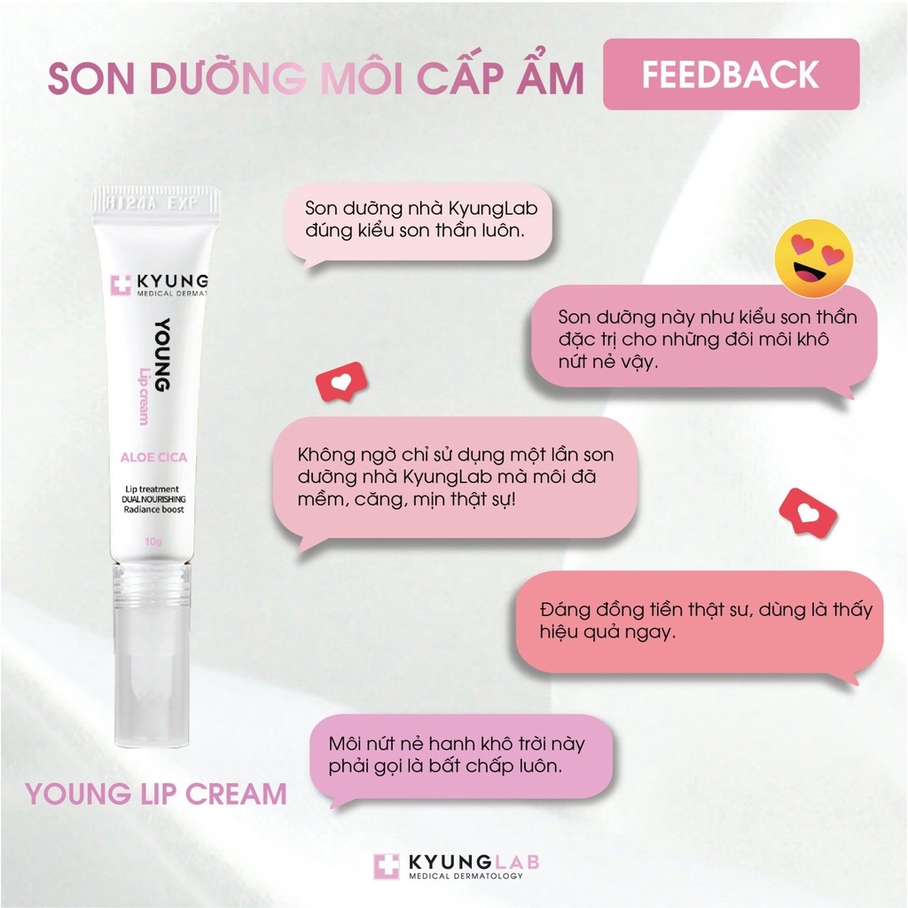 Son Dưỡng Môi Trị Liệu Làm Mềm Môi Young Lip Repair Kyunglab - 10G