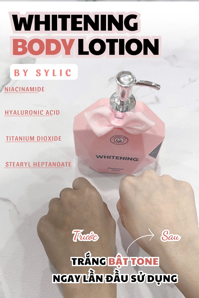 Kem Dưỡng Trắng Da Body Lotion Sylic Chai 300ML