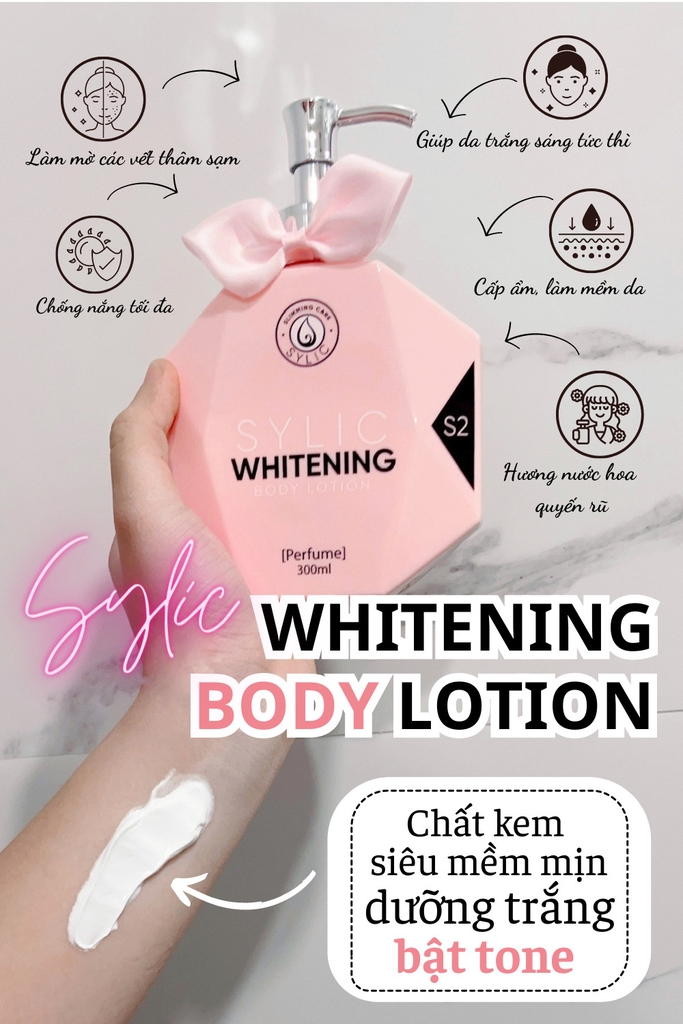 Kem Dưỡng Trắng Da Body Lotion Sylic Chai 300ML