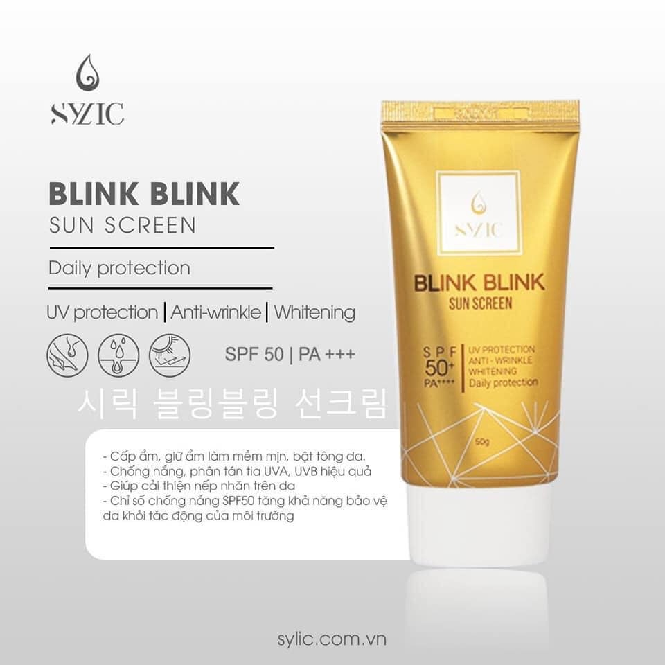 [XẢ KHO LỖ] Kem Chống Nắng Nâng Tông Da Sylic Blink Blink Sun Screen SPF50+ PA++++