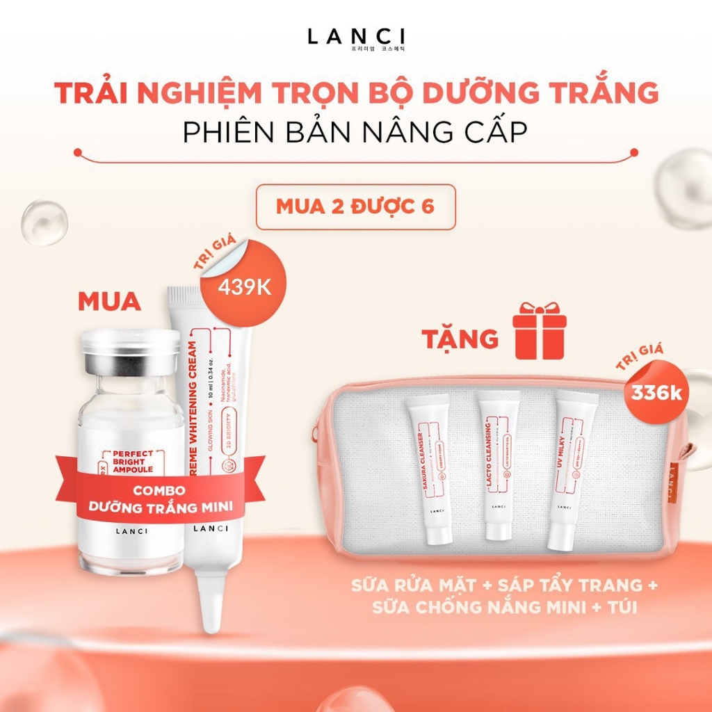 Bộ Dưỡng Trắng Lanci Mini Kit Phiên Bản Nâng Cấp