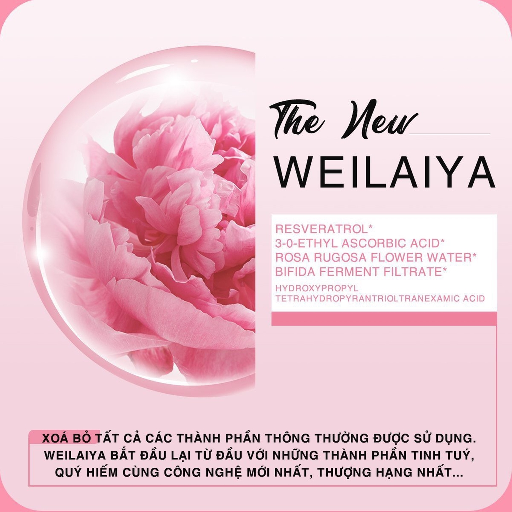 Mặt Nạ Trắng Da Hoa Hồng Vạn Cánh Weilaiya