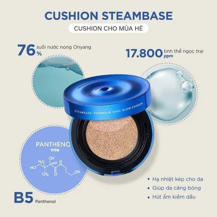 Phấn Nước Steambase Thermualae Dual Glow Cushion Hàn Quốc