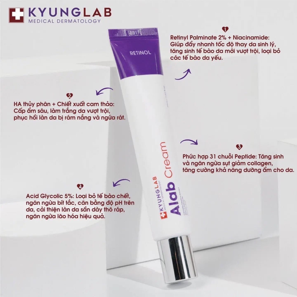 Kem Retinol Kyunglab Alba Cream 150ml - Tái Sinh Làn Da