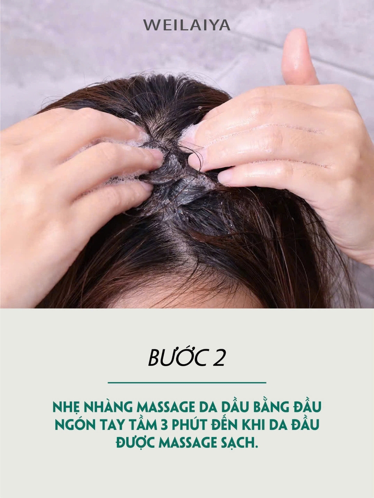 Kem Massage Thải Độc Detox Da Đầu Chiết Xuất Muối Biển Weilaiya 100g