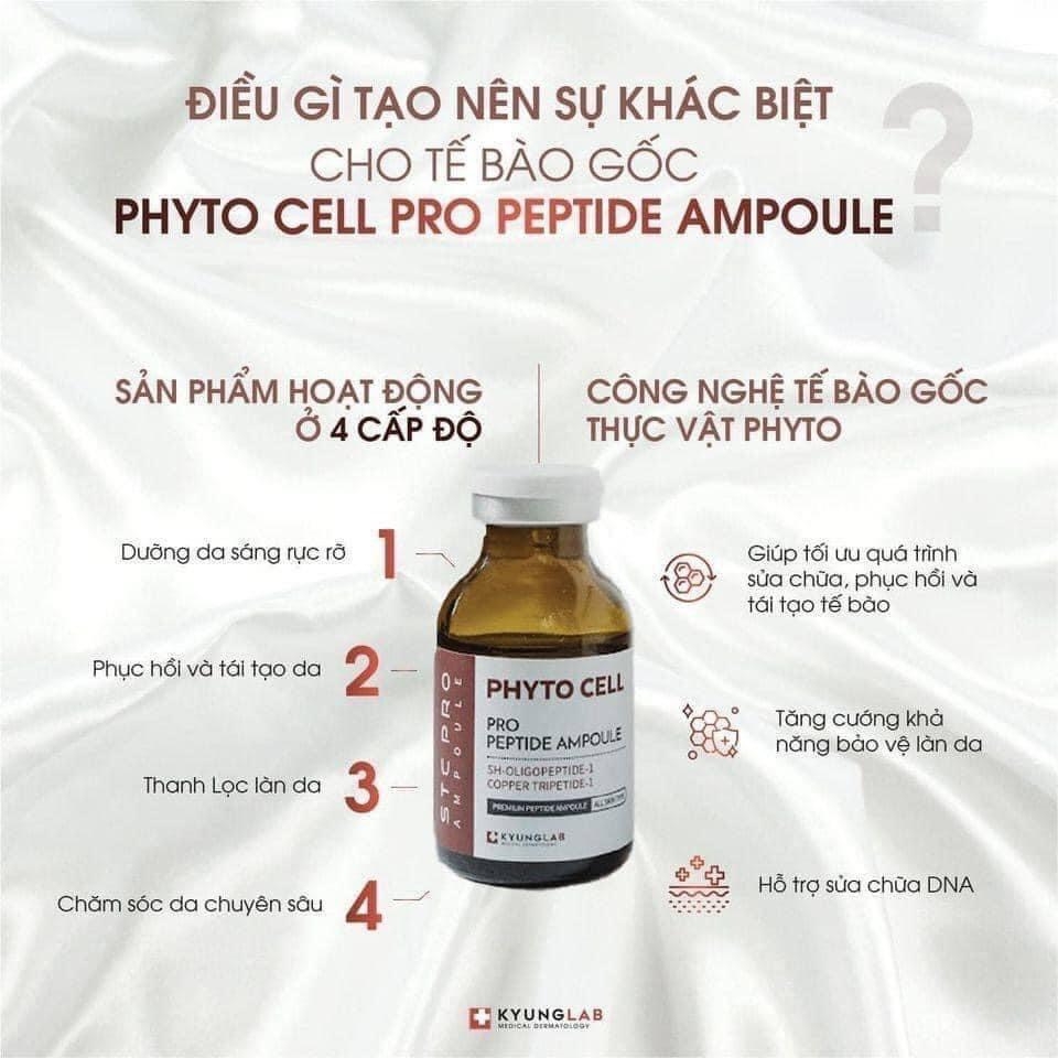 Tinh Chất Tế Bào Gốc Tái Tạo Trẻ Hóa Da Phyto Cell Peptide Ampoule Kyunglab 20ML
