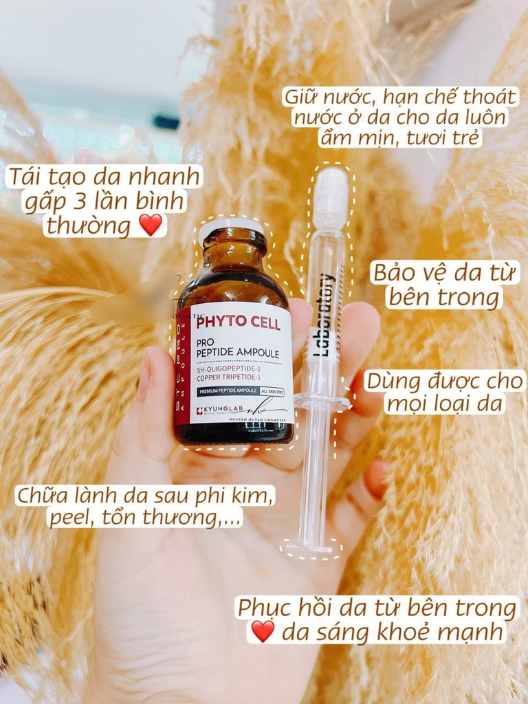 Tinh Chất Tế Bào Gốc Tái Tạo Trẻ Hóa Da Phyto Cell Peptide Ampoule Kyunglab 20ML