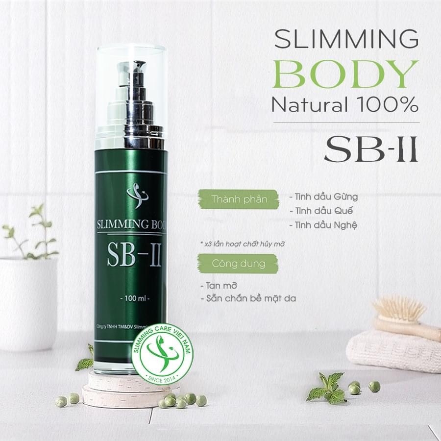 Tinh Dầu Ủ Nóng Thải Mỡ Slimming Body SB-II Không Nóng Rát 100ml