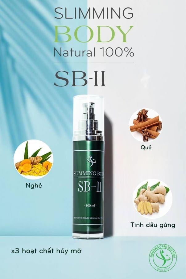 Tinh Dầu Ủ Nóng Thải Mỡ Slimming Body SB-II Không Nóng Rát 100ml