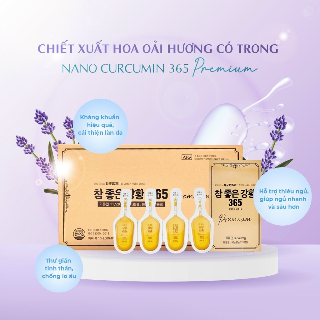 Tinh Nghệ Nano Curcumin 365 Premium Hàn Quốc