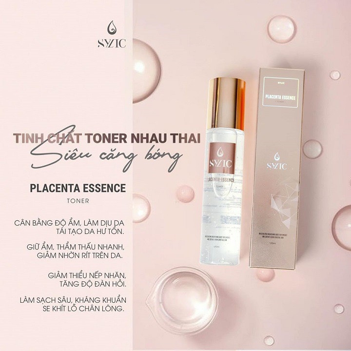 Tinh Chất Toner Nhau Thai Sylic Placenta Essence Căng Bóng Da