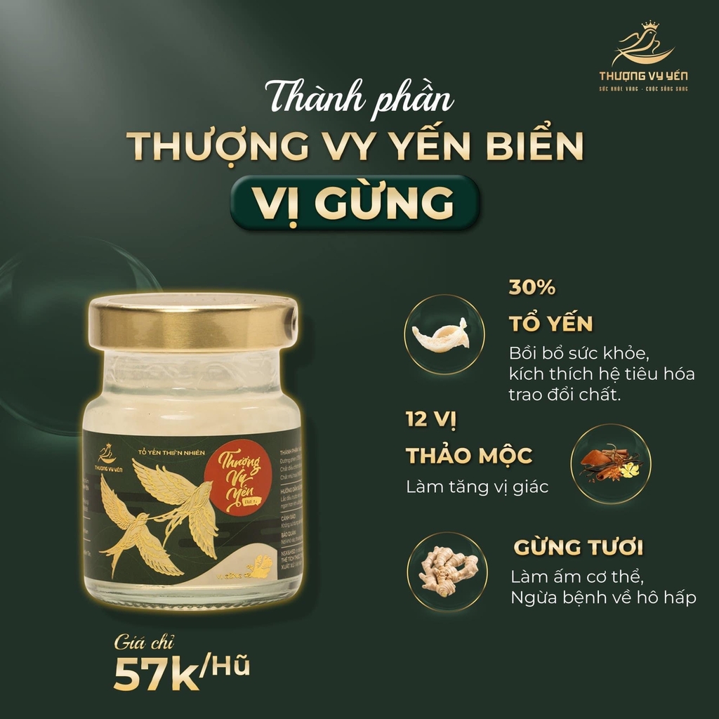 Thượng Vy Yến Biển - Yến Sào Cao Cấp Chưng Sẵn