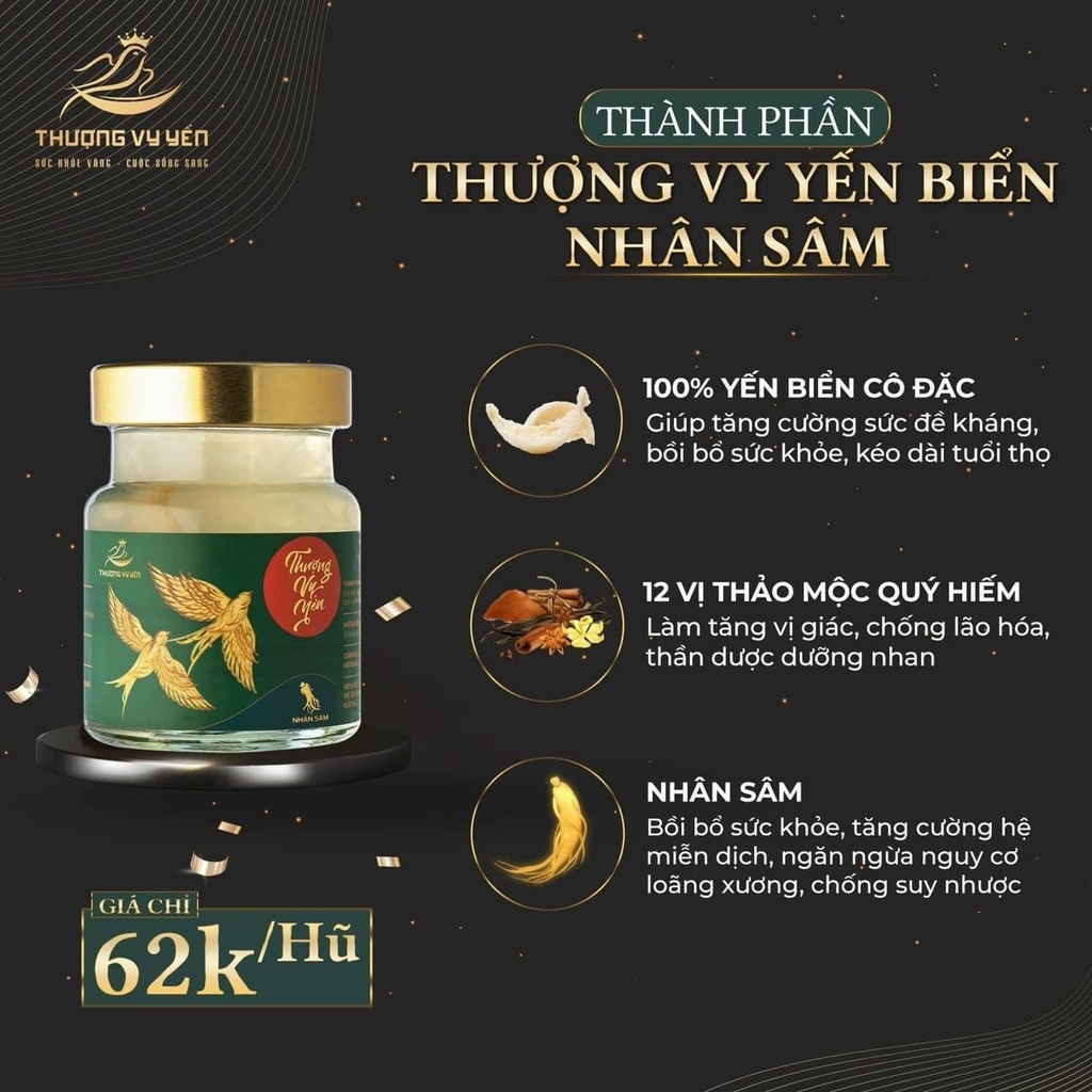 Thượng Vy Yến Biển - Yến Sào Cao Cấp Chưng Sẵn