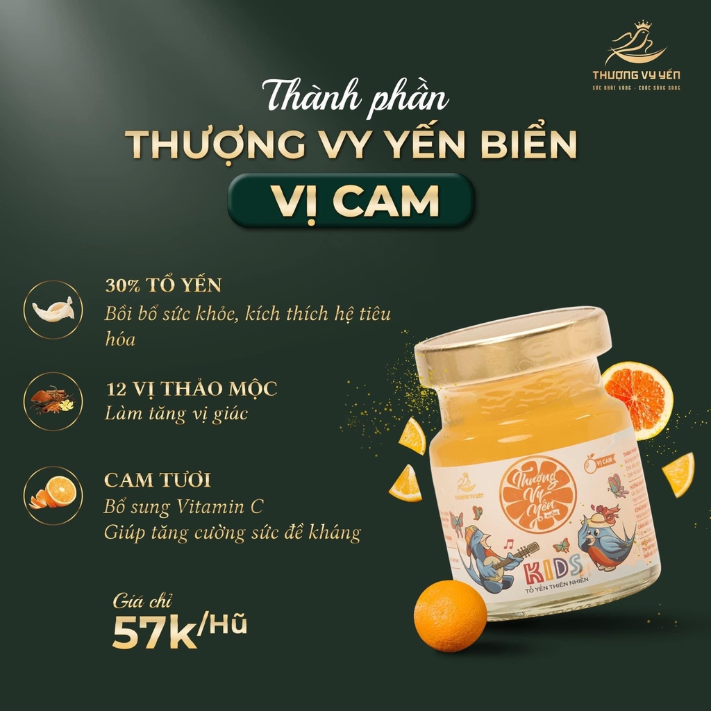 Thượng Vy Yến Biển - Yến Sào Cao Cấp Chưng Sẵn