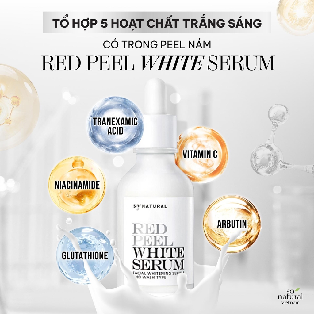 Serum Trắng Da Mờ Nám Redpeel White Tingel Serum So Natural 30ml