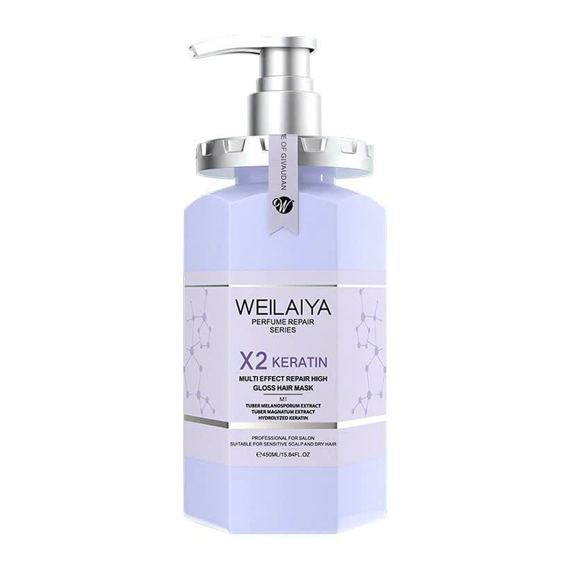 Dầu Hấp Phục Hồi Tóc X2 Keratin 450ml Weilaiya Luxury Line