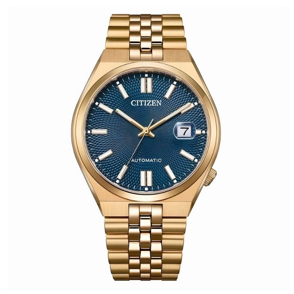 Đồng Hồ Nam Citizen Tsuyosa Automatic 60 Rose Deep Blue NK0023-57L Size 40mm