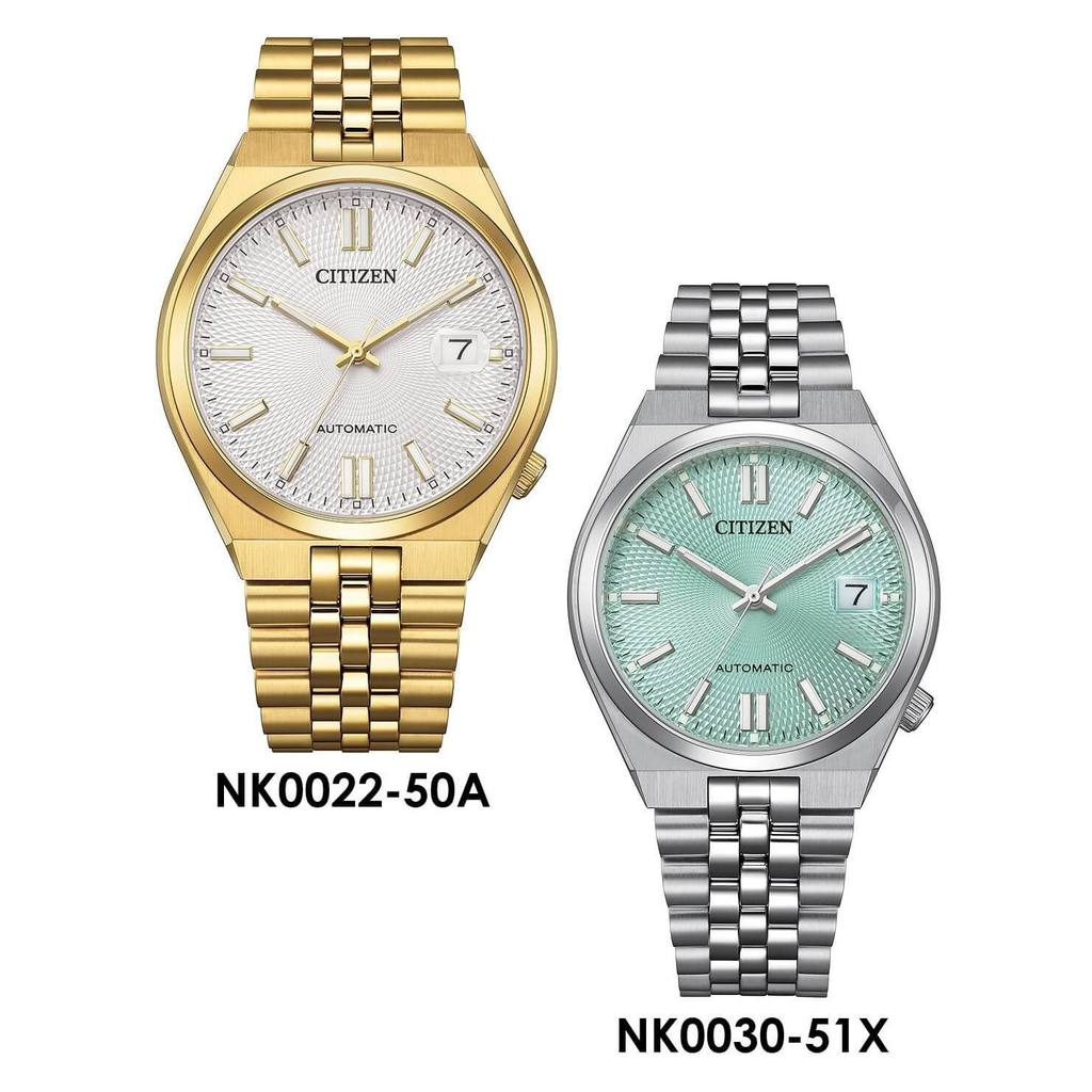 Đồng Hồ Nam Citizen Tsuyosa 60 40mm NK0022-50A Size 40mm Automatic Màu Vàng Mặt Trắng