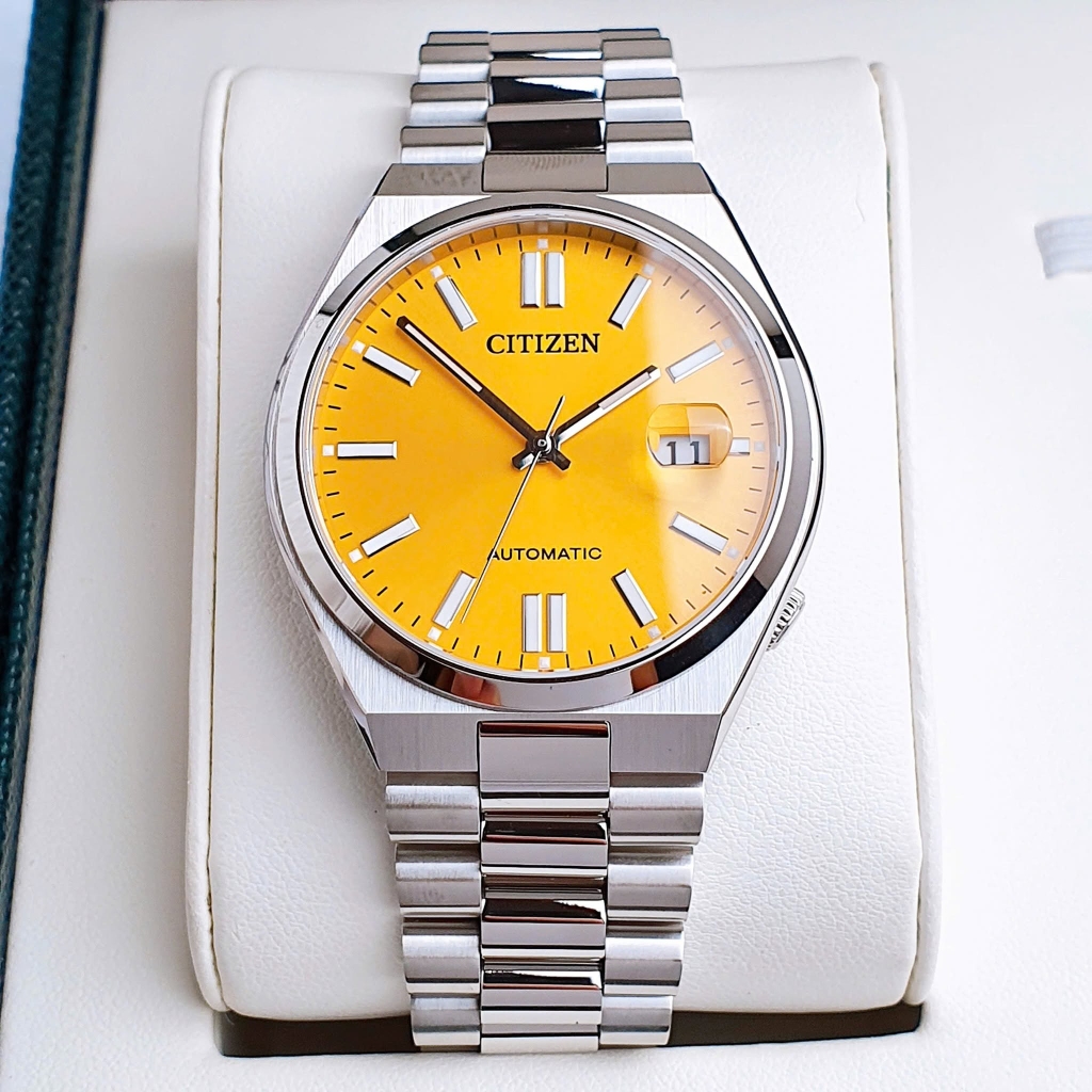 Đồng Hồ Nam Citizen Tsuyosa Automatic Mechanical Yellow NJ0150-81Z ( NJ0150 ) Size 40mm