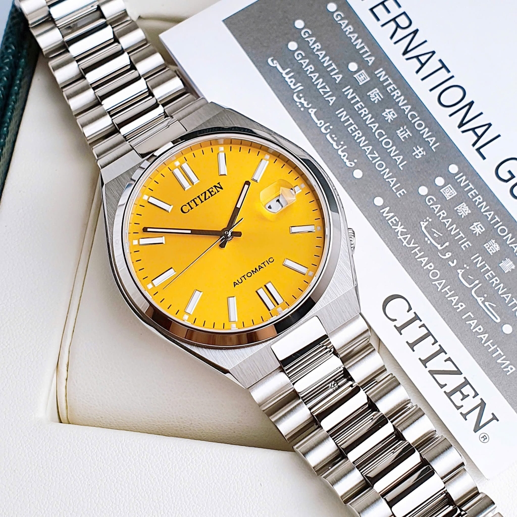 Đồng Hồ Nam Citizen Tsuyosa Automatic Mechanical Yellow NJ0150-81Z ( NJ0150 ) Size 40mm