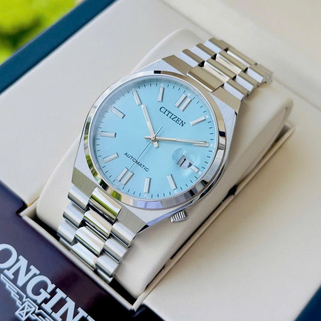 Đồng Hồ Nam Citizen Automatic Tsuyosa Mechanical Ice Blue NJ0151-88M Size 40mm