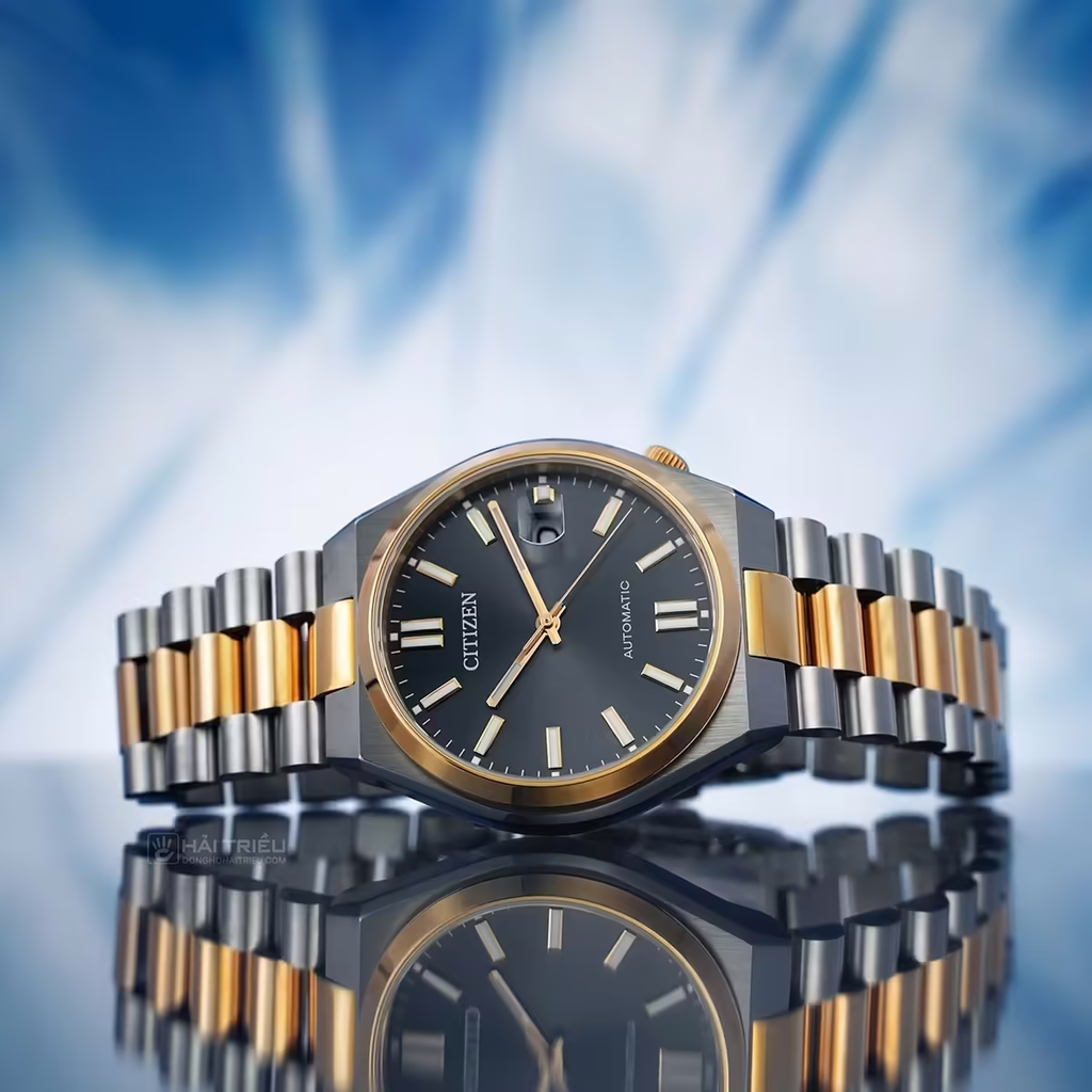Đồng Hồ Nam Citizen Tsuyosa Automatic Mechanical Demi Rose Black NJ0154-80H Size 40mm