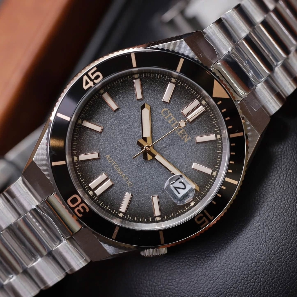 Đồng Hồ Nam Citizen Tsuyosa Automatic Shore Time Slip NJ0238-57E Size 40mm
