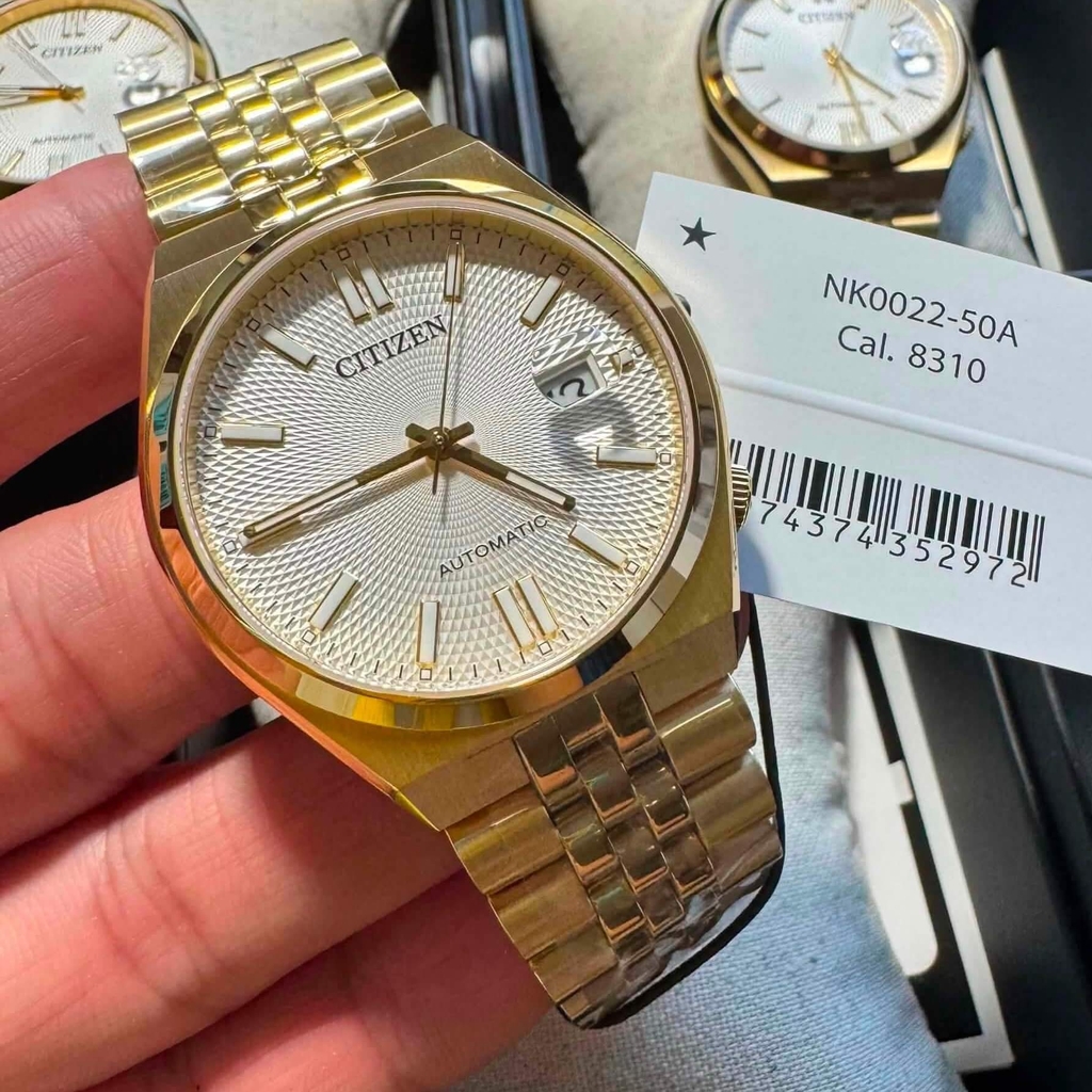 Đồng Hồ Nam Citizen Tsuyosa 60 40mm NK0022-50A Size 40mm Automatic Màu Vàng Mặt Trắng