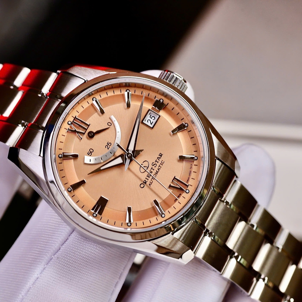 Đồng Hồ Nam Orient Star RE-AU0108G00B Automatic Size 38.5mm Màu Cam Đất