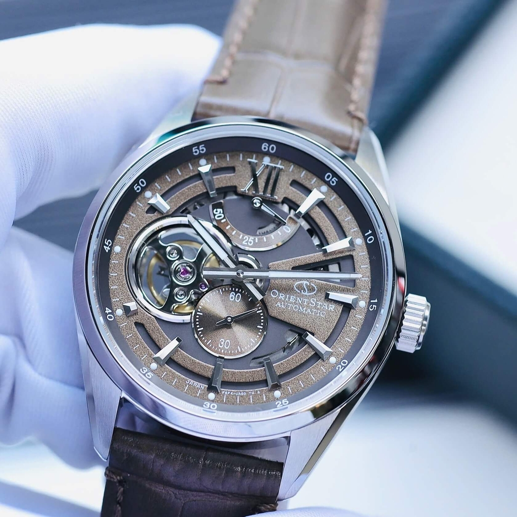 Đồng Hồ Nam Orient Star Skeleton Joker RK-AV0139Y Automatic Dây Da Nâu Size 41mm