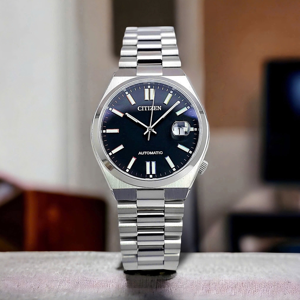 Đồng Hồ Nam Citizen Tsuyosa Automatic Mechanical Black Multiple NJ0151-53E Size 40mm