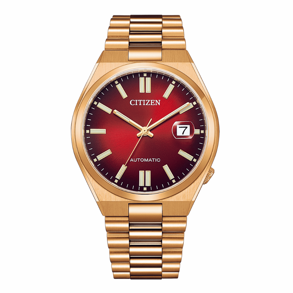 Đồng Hồ Nam Citizen Automatic Tsuyosa Mechanical Rose Red NJ0153-82X - Vàng Hồng Mặt Đỏ