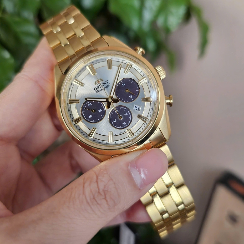 Đồng Hồ Nam Orient Quartz Solar Contemporary Chronograph RA-TX0301G10B Size 40mm