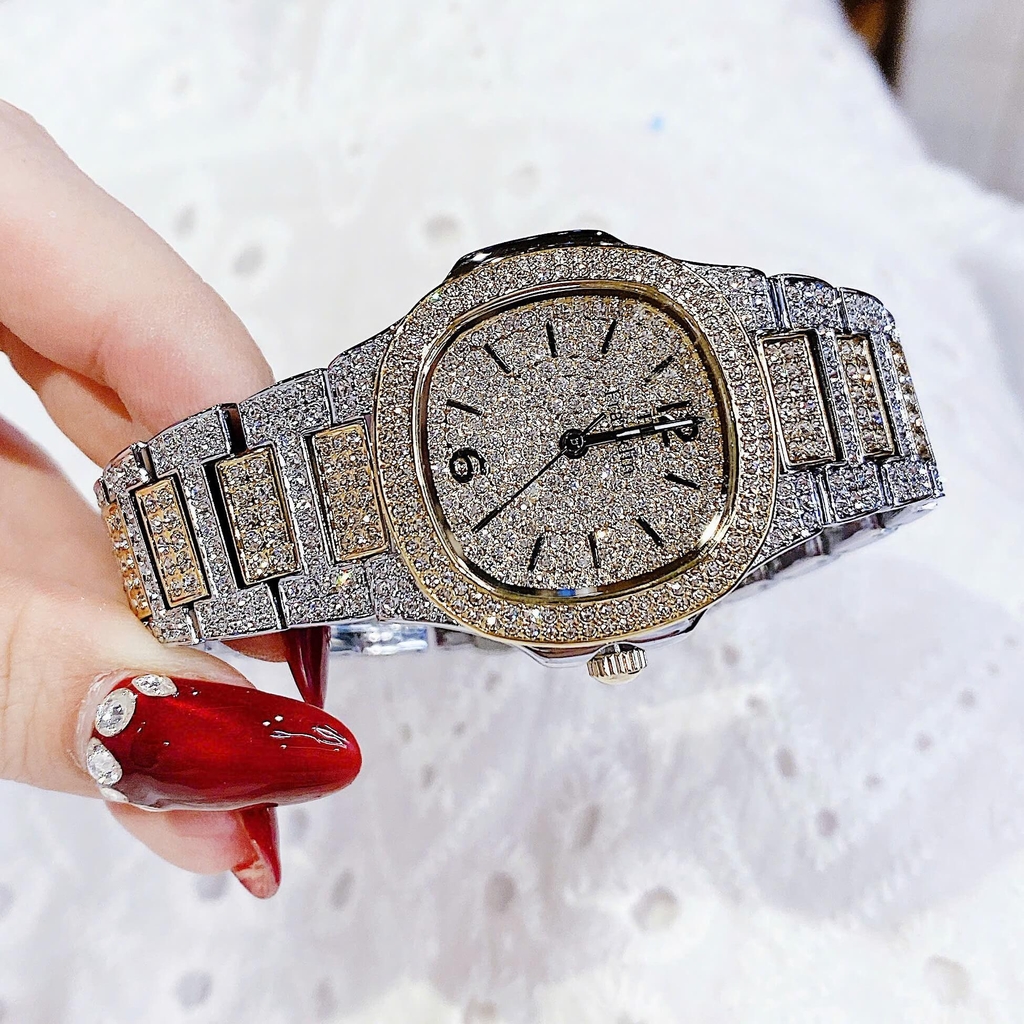 Đồng Hồ Nữ Franklin Đính Đá Màu Demi Vàng Size 32mm FL6122 Quartz Japan