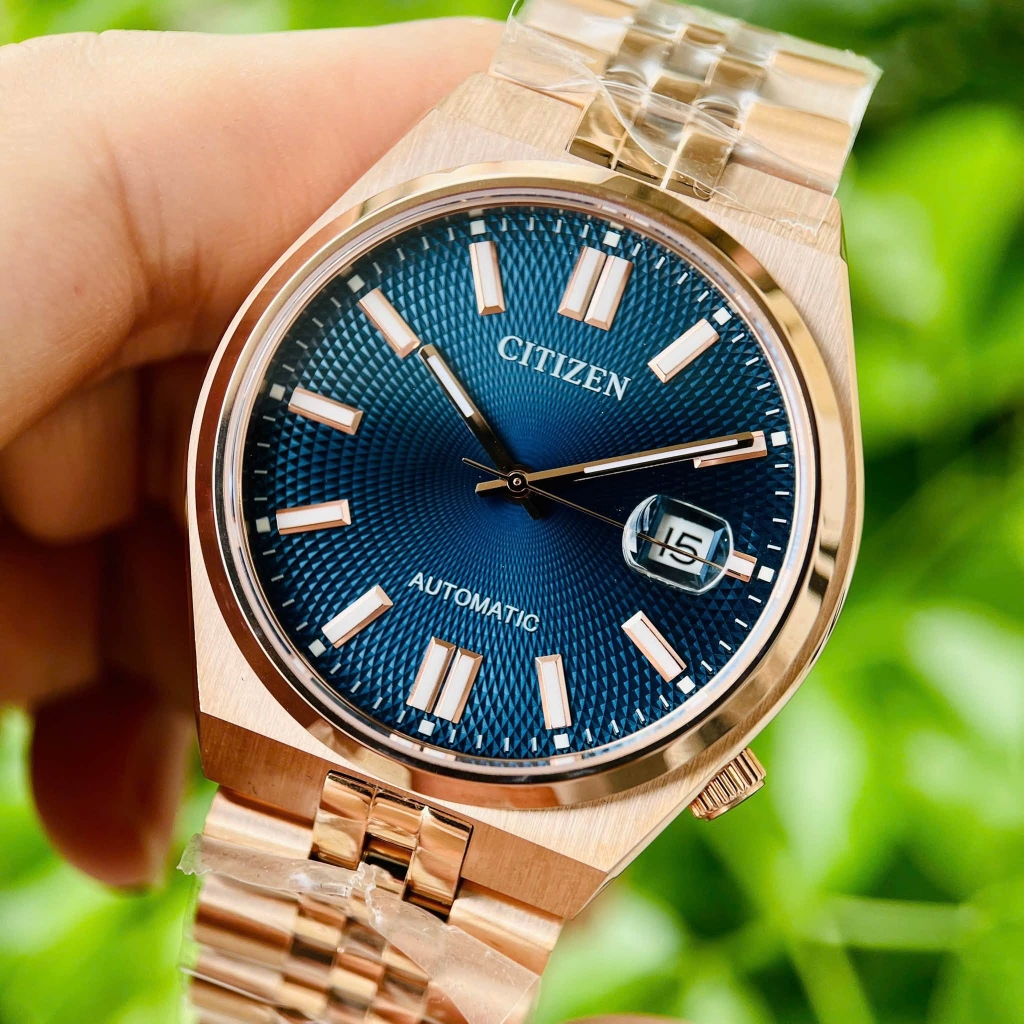 Đồng Hồ Nam Citizen Tsuyosa Automatic 60 Rose Deep Blue NK0023-57L Size 40mm