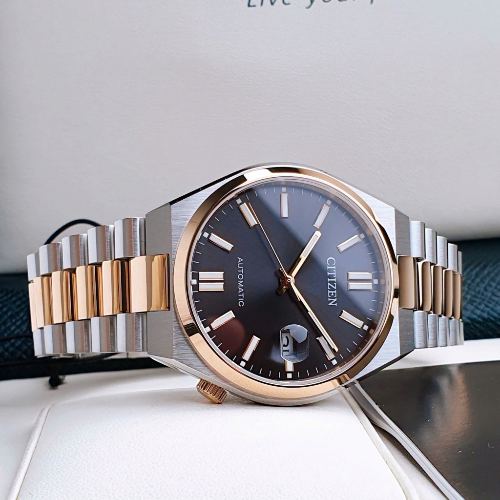 Đồng Hồ Nam Citizen Tsuyosa Automatic Mechanical Demi Rose Black NJ0154-80H Size 40mm
