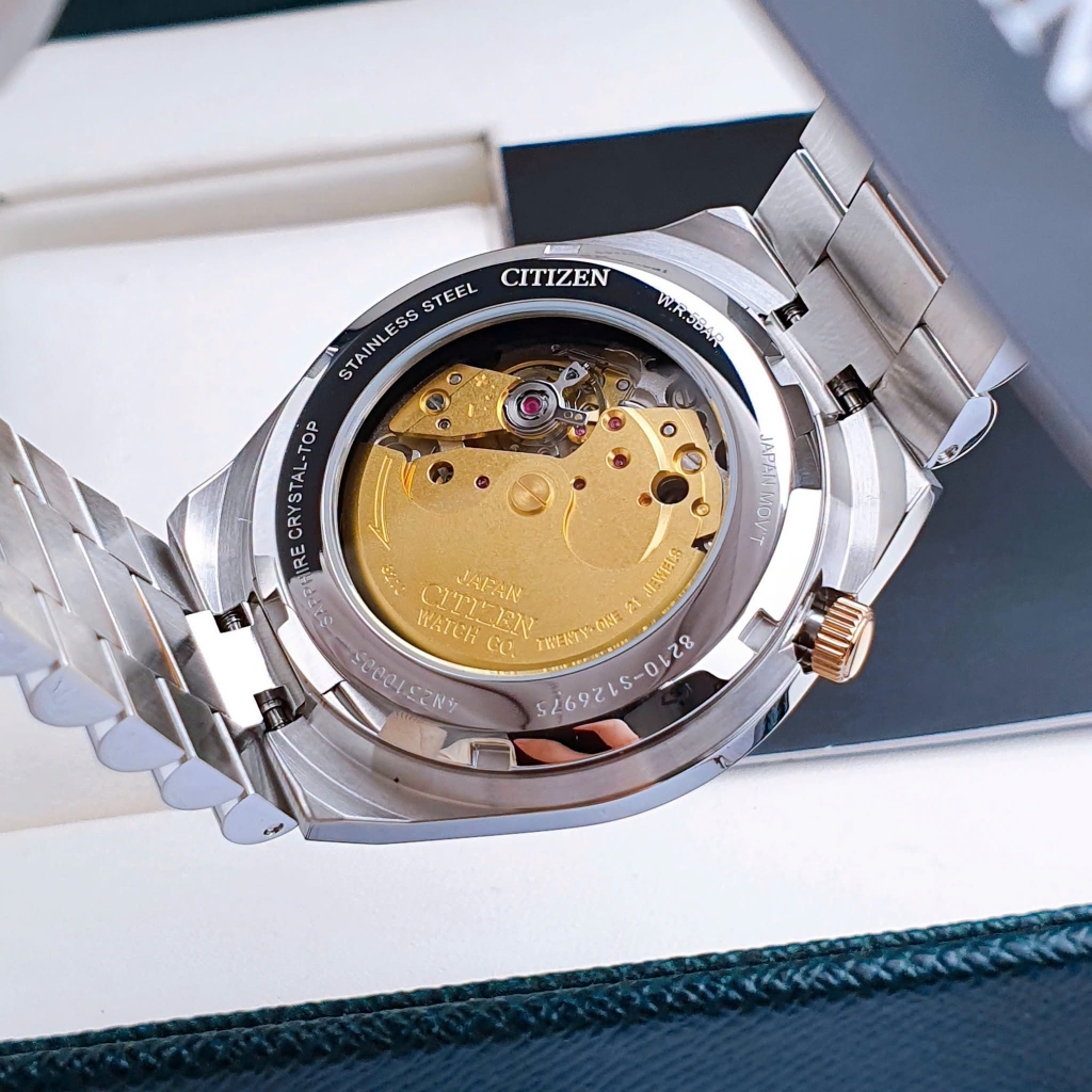 Đồng Hồ Nam Citizen Tsuyosa Automatic Mechanical Demi Rose Black NJ0154-80H Size 40mm