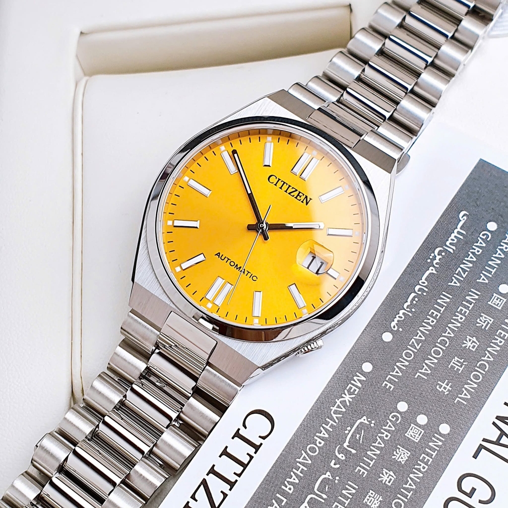 Đồng Hồ Nam Citizen Tsuyosa Automatic Mechanical Yellow NJ0150-81Z ( NJ0150 ) Size 40mm