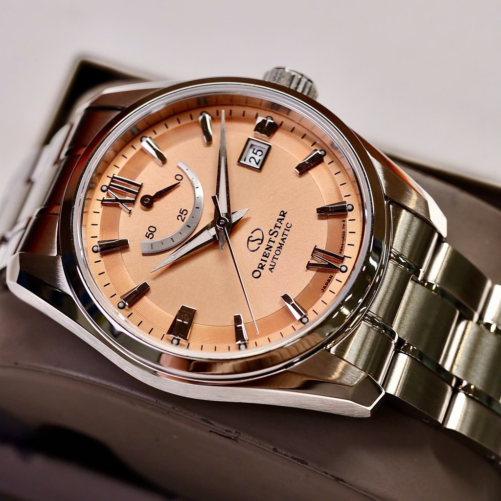 Đồng Hồ Nam Orient Star RE-AU0108G00B Automatic Size 38.5mm Màu Cam Đất