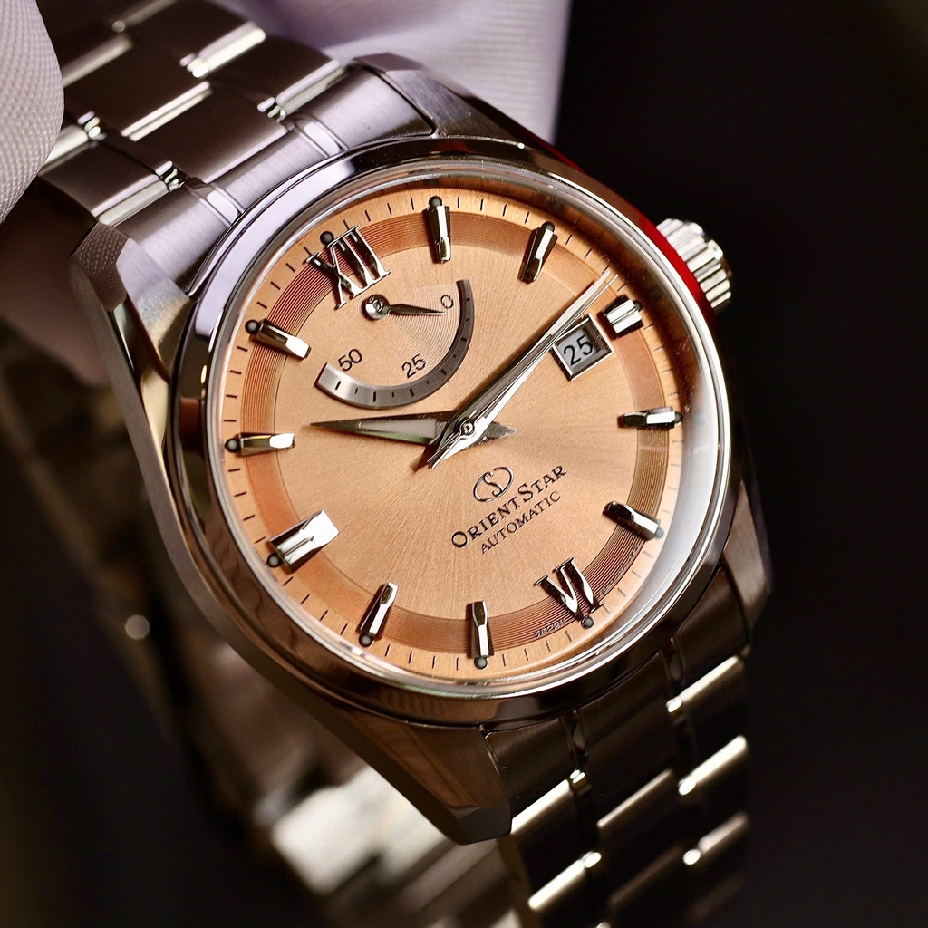Đồng Hồ Nam Orient Star RE-AU0108G00B Automatic Size 38.5mm Màu Cam Đất