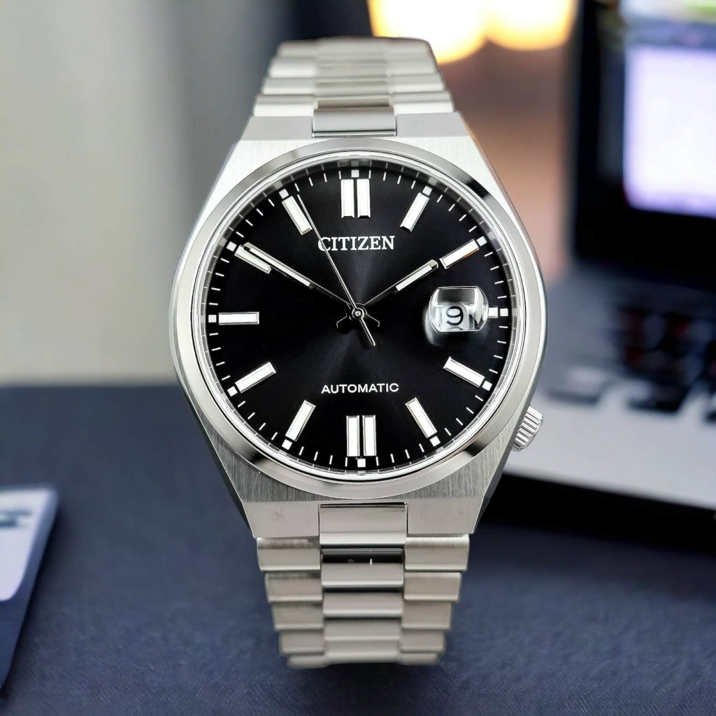 Đồng Hồ Nam Citizen Tsuyosa Automatic Mechanical Black NJ0150-81E size 40mm