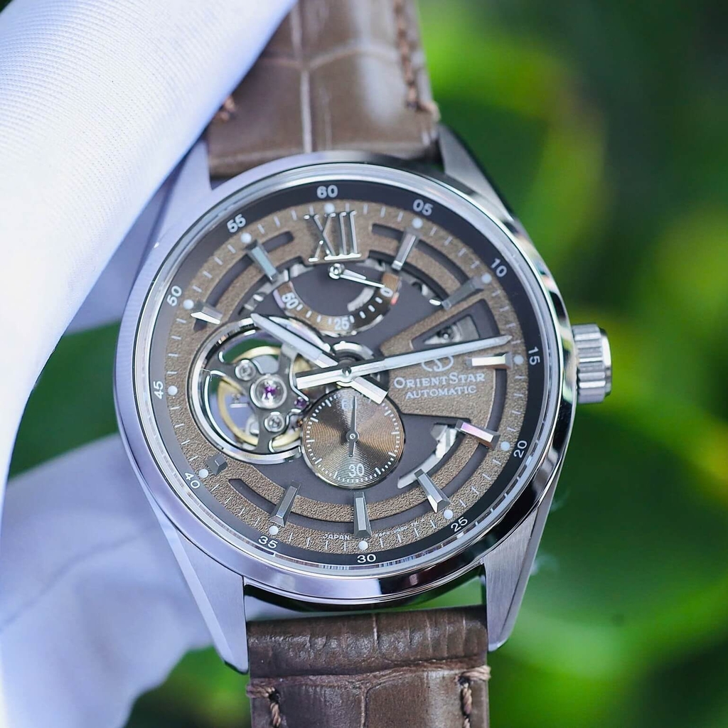 Đồng Hồ Nam Orient Star Skeleton Joker RK-AV0139Y Automatic Dây Da Nâu Size 41mm