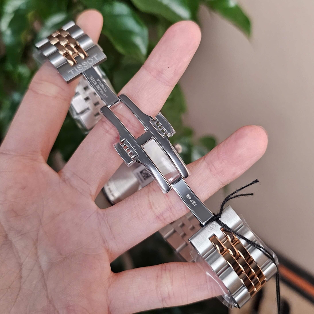 Đồng Hồ Nam Tissot Quartz Ballade T156.410.22.291.01 Size 40mm Demi Vàng Hồng Mặt Nâu Chải Tia